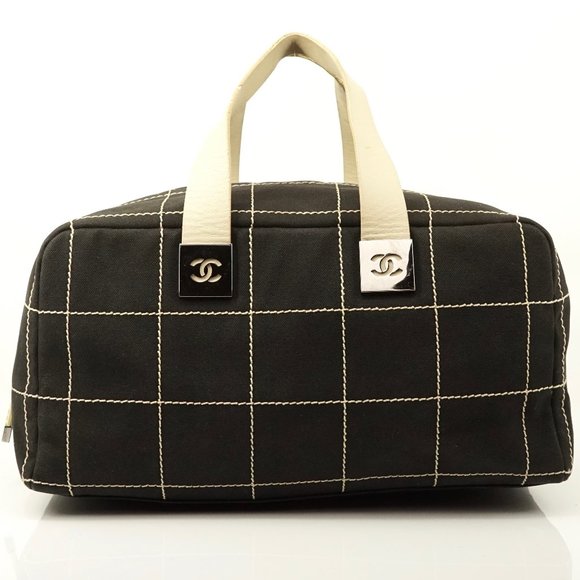 Chanel Handbags - Auth Chanel Choco Bar Cc Handbag Cotton #3406C20